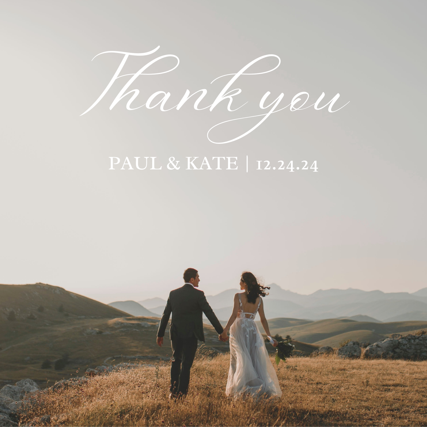 Personalized Wedding Thank You Magnet – Wedding Keepsake, Custom Wedding Favor