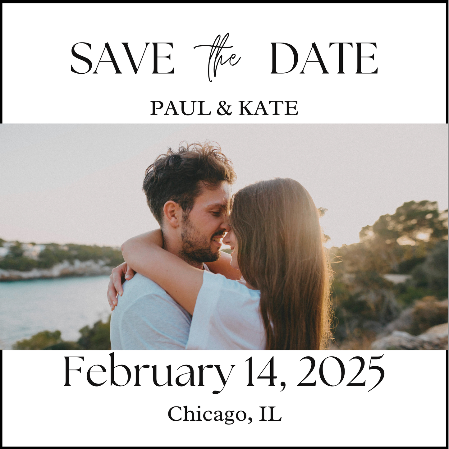 Personalized Save the Date Photo Magnets – Wedding Announcement, Engagement Announcement