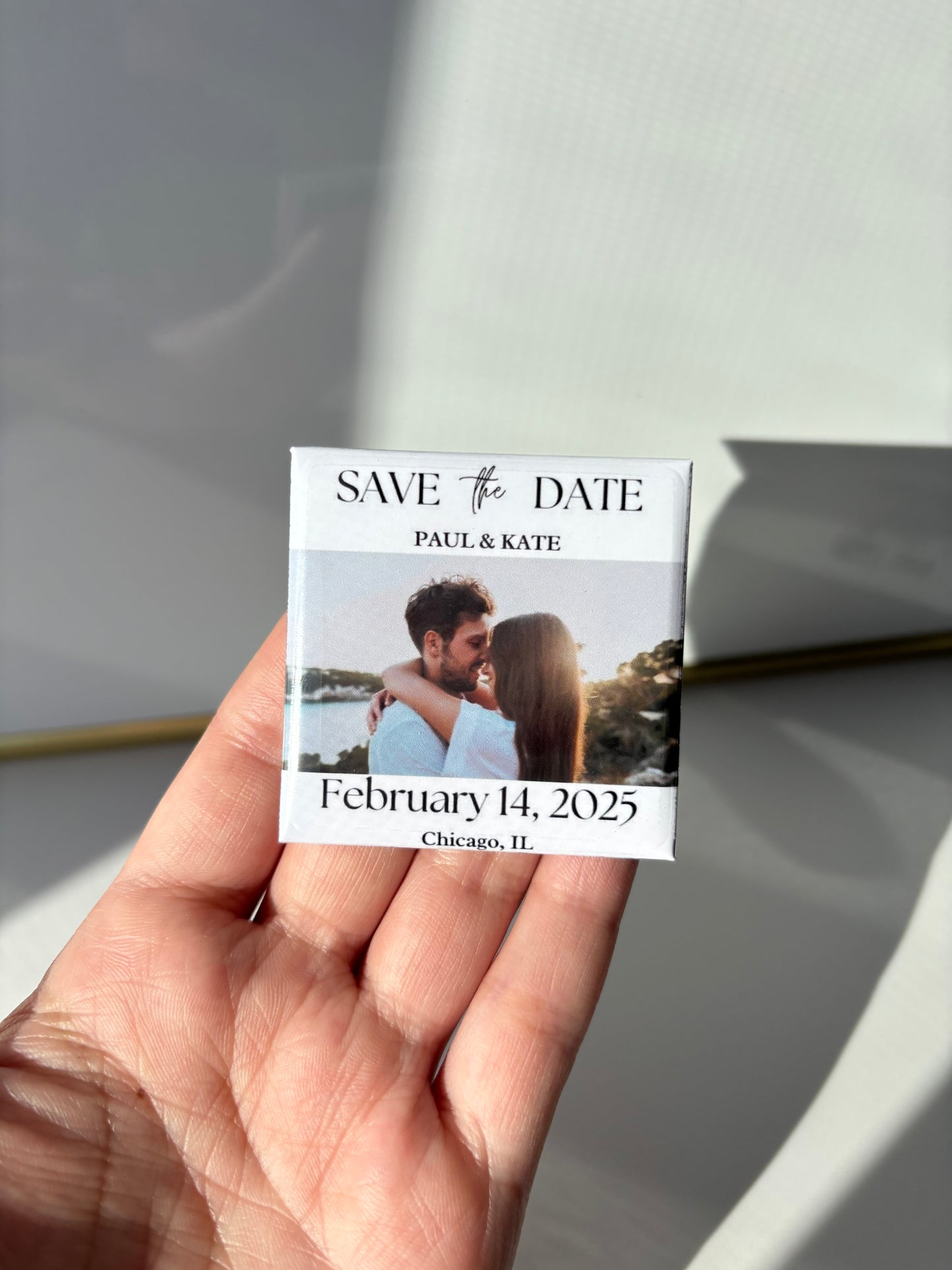Personalized Save the Date Photo Magnets – Wedding Announcement, Engagement Announcement