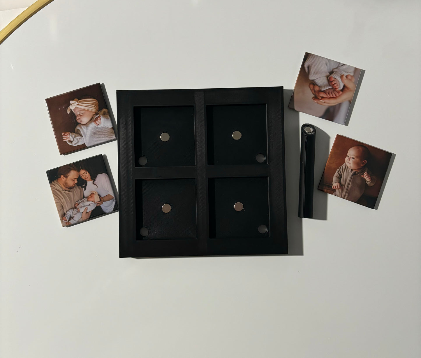 4 Custom Photo Magnets with Frame